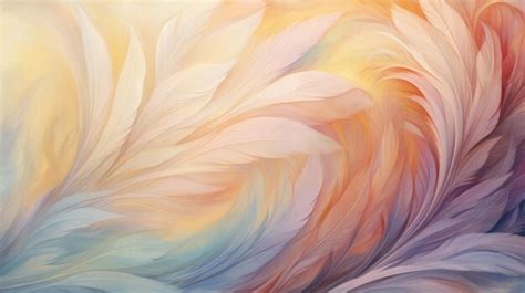 Premium AI Image | Colorful feather wallpaper background