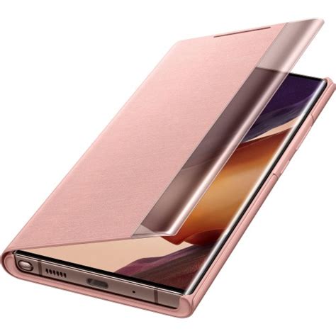 Husa Clear View Cover Samsung Note 20 Ultra, Copper Brown