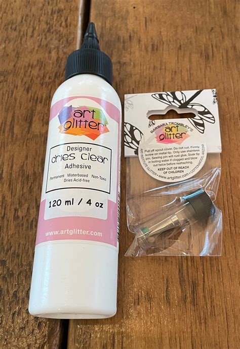 Art Glitter Glue Kit 4 oz Art Glitter Glue with Metal Tip | Etsy