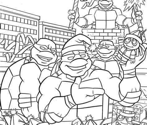 Michelangelo S Nunchucks Coloring Pages Teenage Mutant Ninja ...