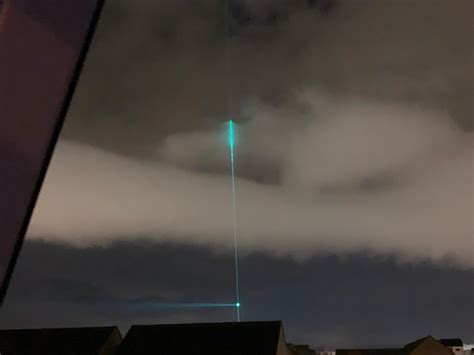 Watch as 'huge UFO-shaped drone' shoots a green laser beam into the Milton Keynes sky | Milton ...