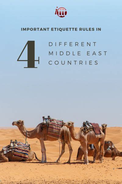 Etiquette Rules in 4 Different Middle East Countries | Etiquette, Country, Middle east