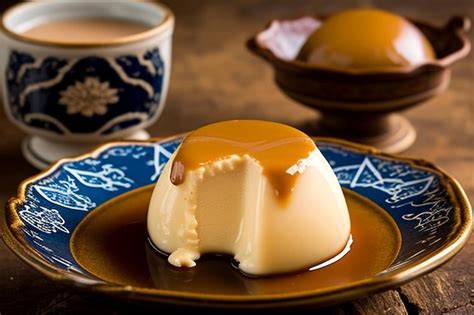 Premium Photo | Flan pudding