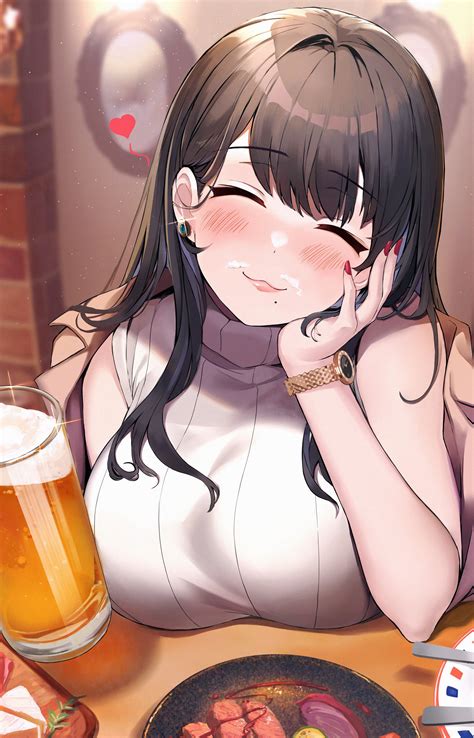 A Mega Pint for Happy Hour [Original] : r/awwnime