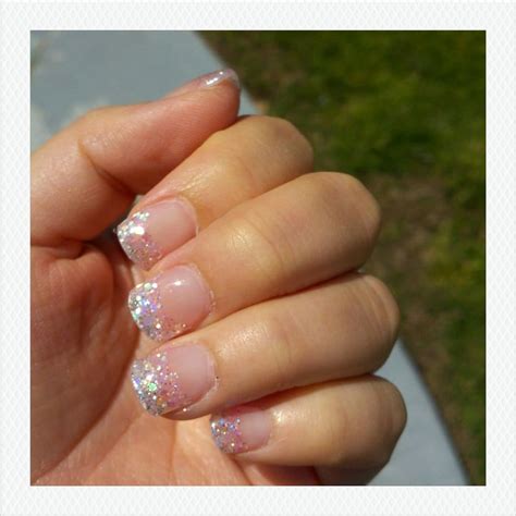 Collection 98+ Images Light Blue Nails With Glitter On Ring Finger Completed