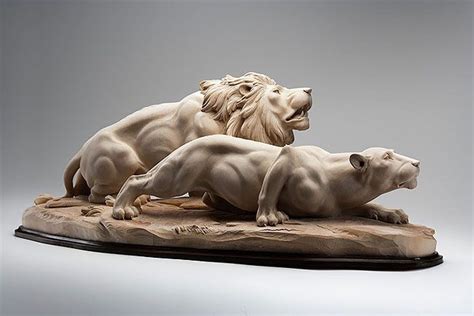 Intricately Carved Wooden Animal Sculptures Leap To Life | Wood sculpture art, Animal sculptures ...