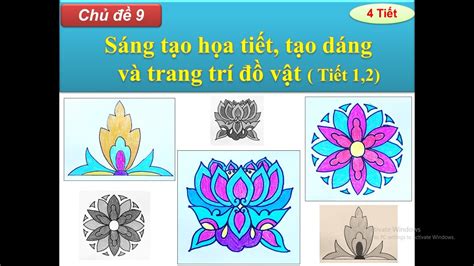 Mĩ thuật Lớp 4 | Chủ đề 9: Sáng tạo họa tiết, tạo dáng và trang trí đồ vật ( T1,2) | Huỳnh Ngọc ...