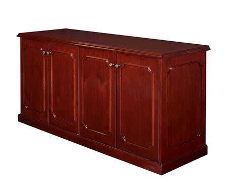 72" Premium Storage Credenza in Mahogany Finish - OfficeDesk.com