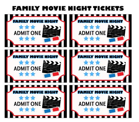 How to Throw a Memorable Family Movie Night | Free Printable Movie ...