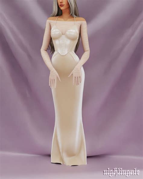 Kylie Jenner At Met Gala 22' Dress | Nightingale Sims | Sims 4 wedding dress, Sims 4 dresses, Dress