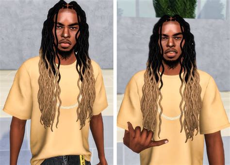 Khalid Dreads | EbonixSims on Patreon | Sims hair, Sims 4 black hair ...