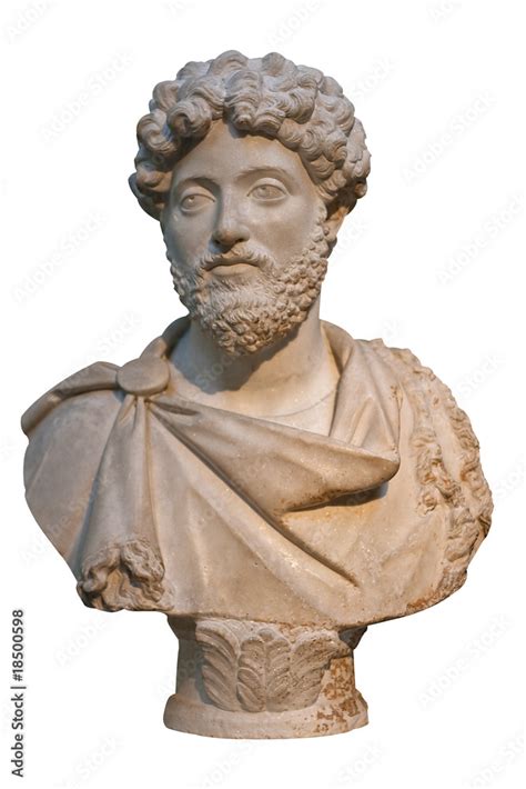 Marble bust of the roman emperor Marcus Aurelius Stock Photo | Adobe Stock