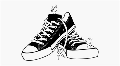 Converse Clipart Stencil - Converse Vector , Free Transparent Clipart - ClipartKey