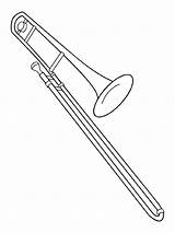 Trombone Coloring Pages  Best For Kids sketch template