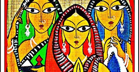 Beautiful Folk Art Of Bengal - Magra, West Bengal | folk art ideas | Pinterest | Indian art ...