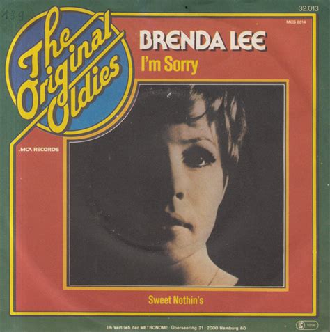 Brenda Lee - I'm Sorry / Sweet Nothin's (1977, Vinyl) | Discogs