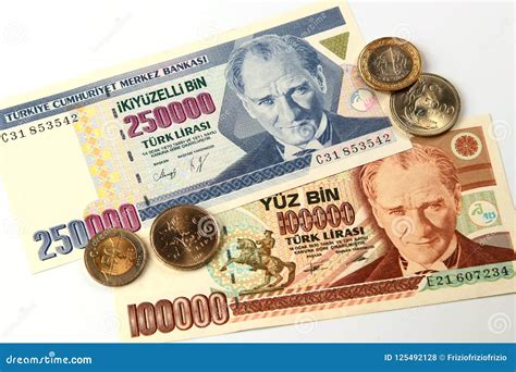 Turkish Lira Coins and Banknote, Currency of Turkey Editorial Stock ...