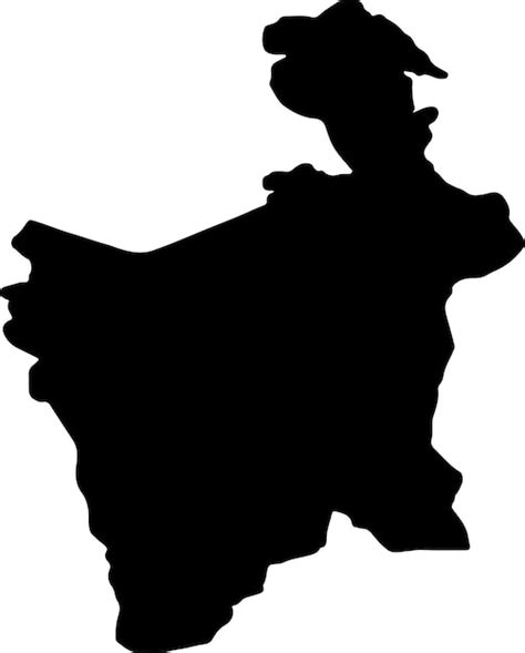 Premium Vector | Silhouette map of potosi bolivia