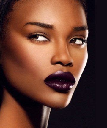 Amazing Lipstick Looks for Dark Skin | Lipstick for dark skin, Dark skin, Vampy lips