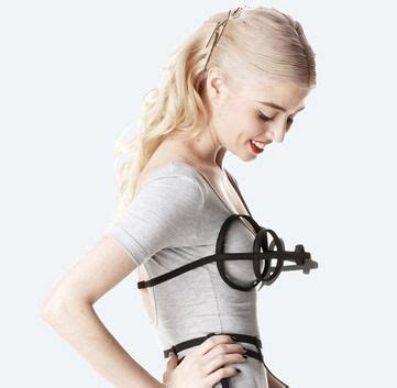 Very Madonna cone bra - constructed of corset boning with an adjustable elastic straps ...