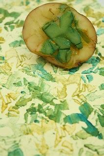 potato printing abstract | The star stamp started falling ap… | Flickr