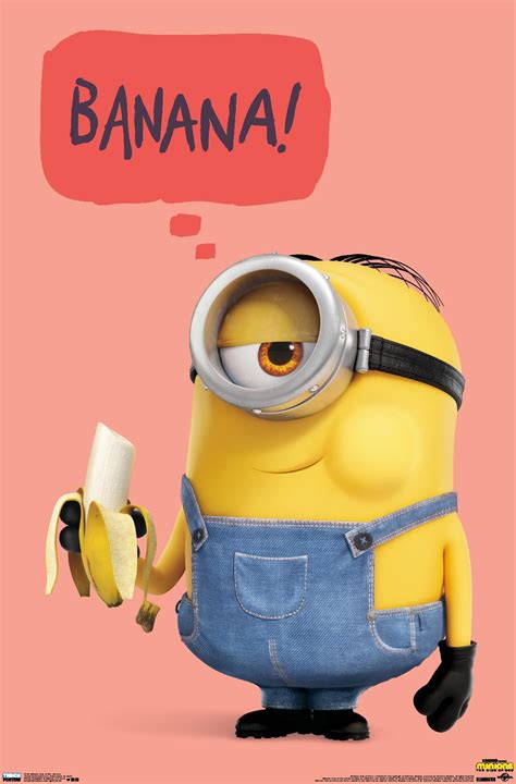 Illumination Minions: Rise Of Gru - Banana Wall Poster, 14.725" x 22. ...