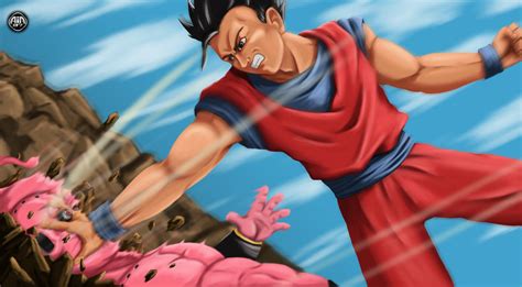 Mystic Gohan VS Buu by air87art on DeviantArt