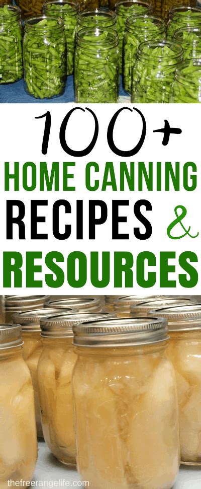 100+ Home Canning Recipes and Resources