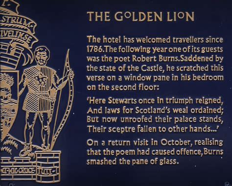 Heritage & History - The Golden Lion Hotel, Stirling Scotland