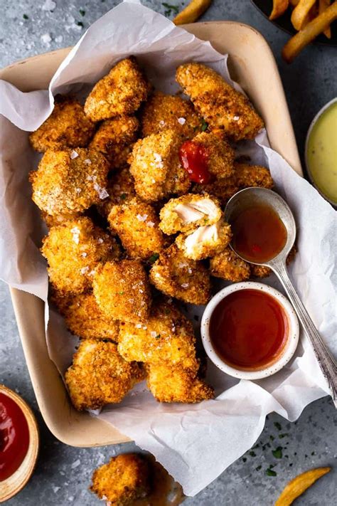 Homemade Crispy Air Fryer Chicken Nuggets - Modern Farmhouse Eats