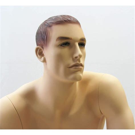 Male Realistic Sitting Mannequin MM-KW12F - Mannequin Mall