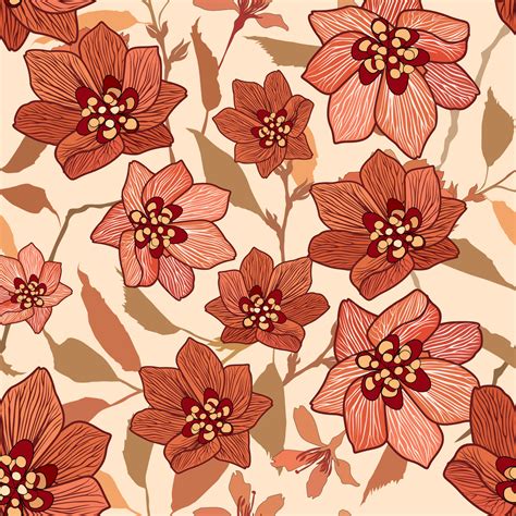 Floral seamless pattern. Flower background. Flourish garden texture ...