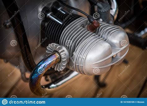 Vintage Motorcycle Boxer Engine Stock Image - Image of transportation, motorcycle: 161935105