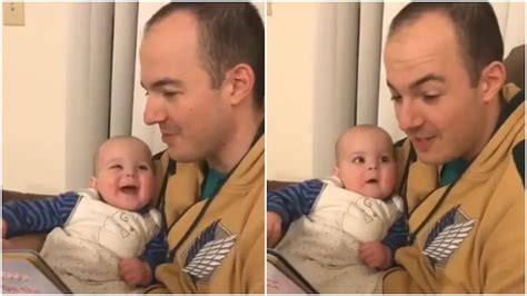 Baby laughing at dad is a ‘timeline cleanser’. Must-watch video.