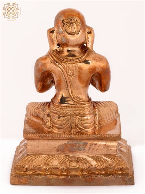 4" Small Acharya Ramanuja Bronze Statue | Exotic India Art