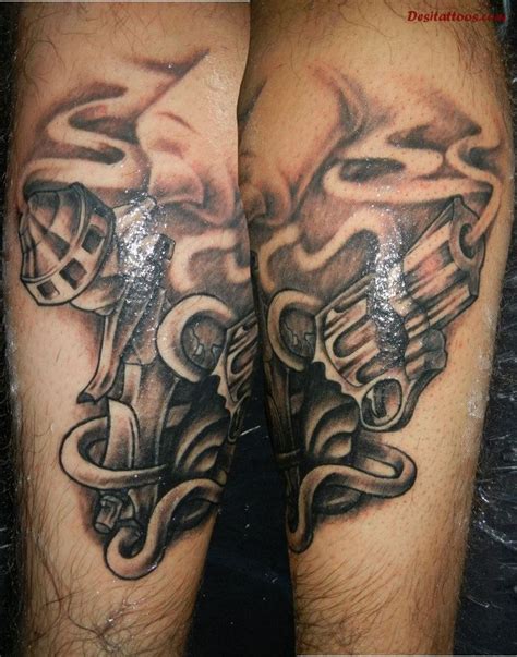 Pin on Gun Tattoos