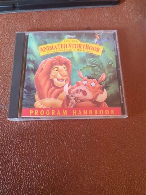 DISNEY'S LION KING Animated Storybook Program Handbook CD-Rom VGC £14.99 - PicClick UK
