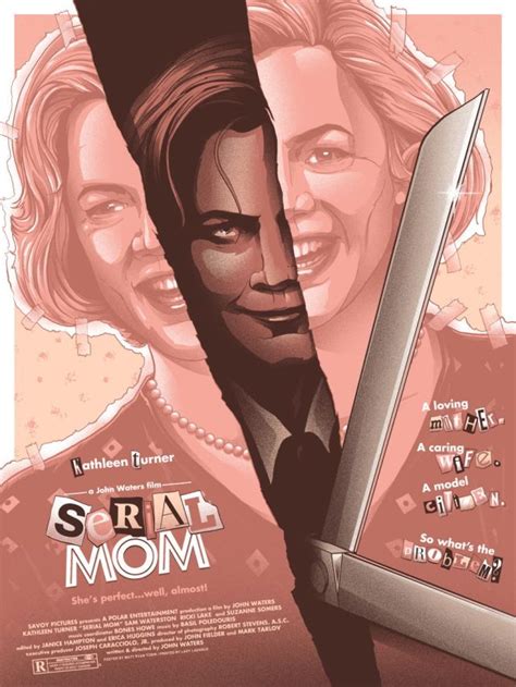 Serial Mom (1994) (Black Comedy) | Spooky movies, Mom video, Movie covers