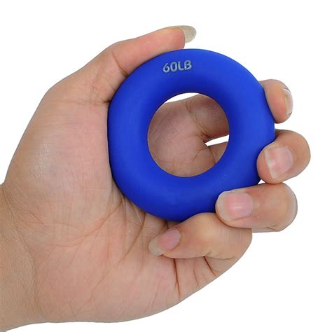 China Custom Forearm and Finger Strengthener Exercise Silicone Rings Resistance Levels Pinch and ...