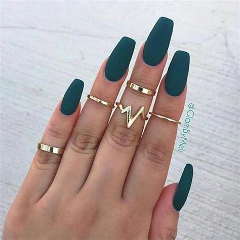 Green #acrylics #NailArt #NOTD #Nails #acrylicnaildesigns | Green nails ...