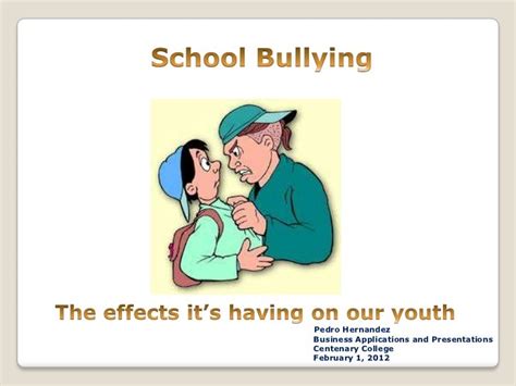 School bullying presentation