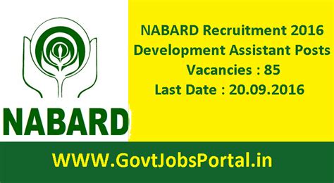 NABARD Recruitment 2016 for 85 Development Assistants Apply Online Here