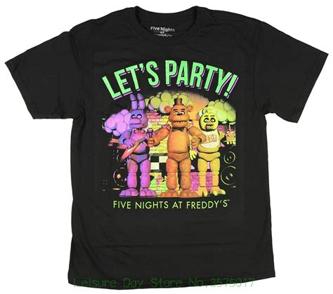 Tee Shirt Unisex More Size And Colors Five Nights At Freddy's Let's Party Boys Youth T shirt ...