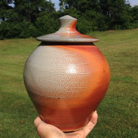 Ron Philbeck Soda Glazed Pottery Storage Jar Cookie Jar Soda Glazed Stoneware Pottery | Jar ...