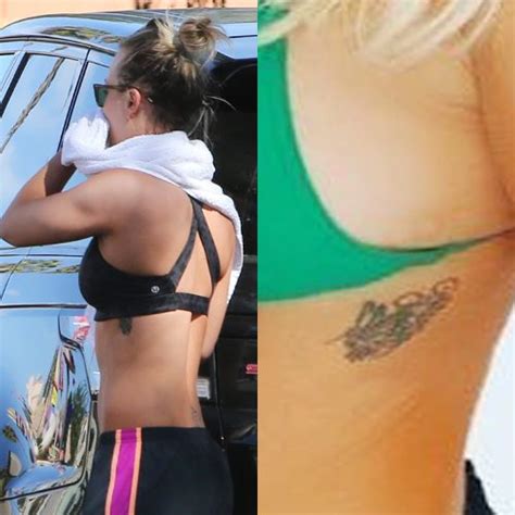 Kaley Cuoco Side Tattoo | Steal Her Style