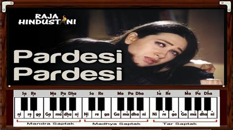 How to play pardesi song on harmonium - YouTube