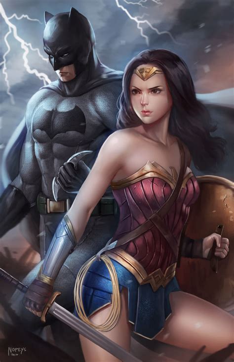 Batman and Wonder Woman by NOPEYS on @DeviantArt | Personajes caricaturas, Dc comics, Personajes ...