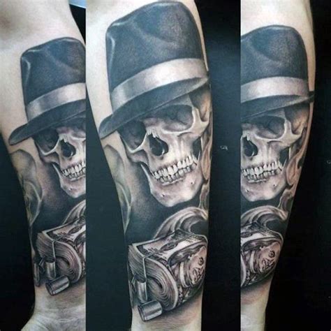 49 Amazing Gangster Tattoos for Men [2024 Inspiration Guide] | Gangster ...