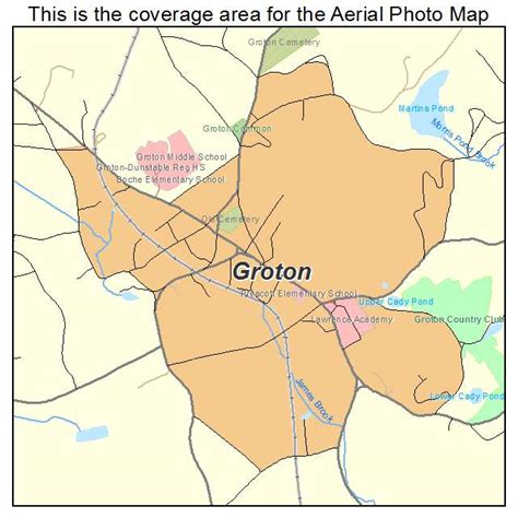 Aerial Photography Map of Groton, MA Massachusetts