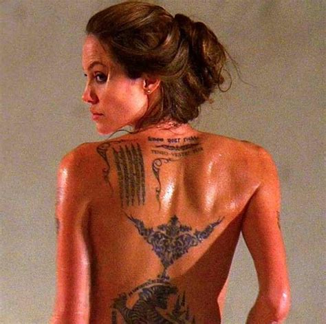 Love this | Angelina jolie tattoo, Celebrity tattoos women, Celebrity ...